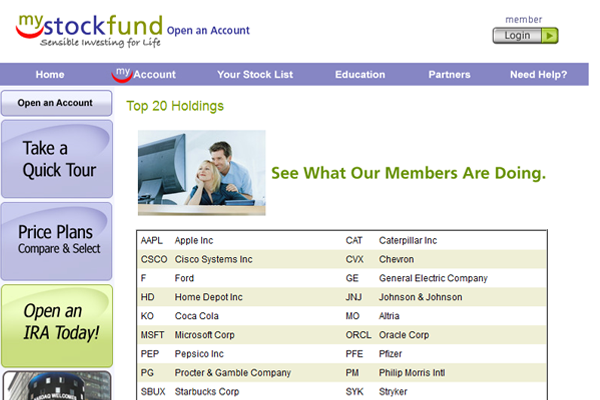 My Stock Fund screen shot